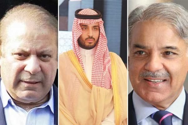 نوازشریف اور شہبازشریف کی سعودی ولیعہد سے ملاقات