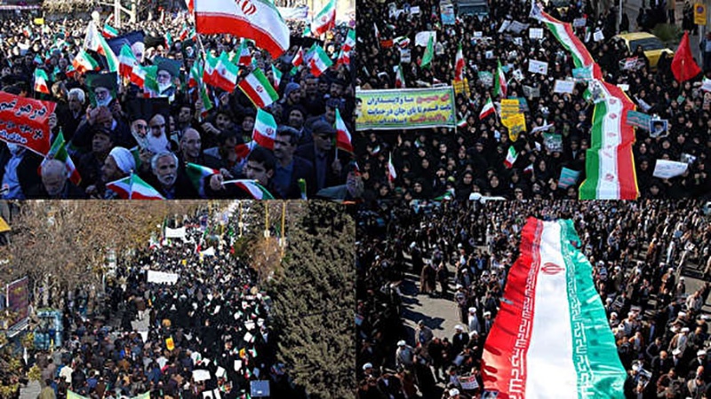 Manifestantes iranianos condenam a violência, apoiam a República Islâmica em várias cidades