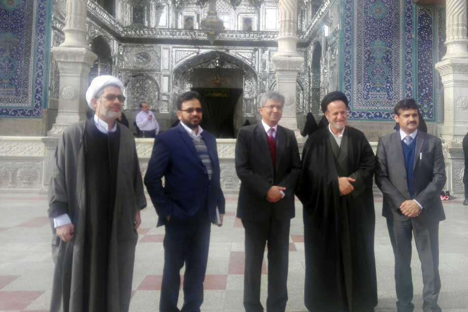 Indian ambassador to Iran visits Lady Masuma Holy Shrine 