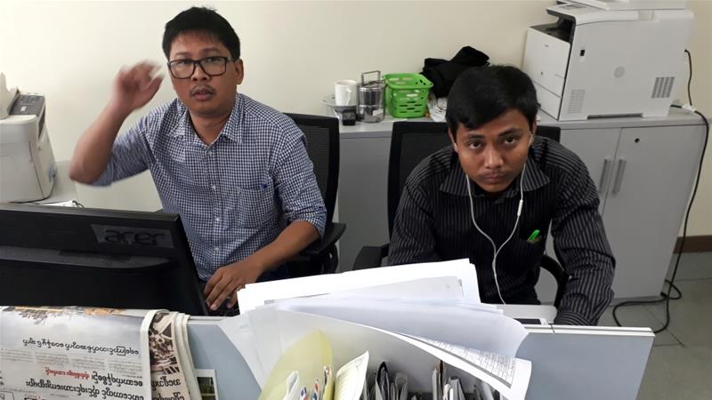 Two Reuters journalists covering crimes against Rohingya arrested in Myanmar 