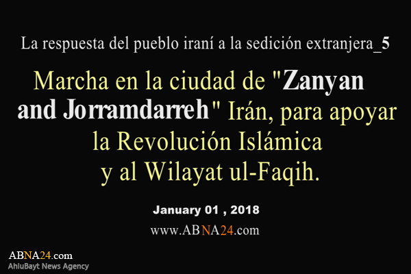 Vídeo / Marcha en la ciudad de "Zanyan and Jorramdarreh" Irán, para apoyar la Revolución Islámica y al Wilayat ul-Faqih.