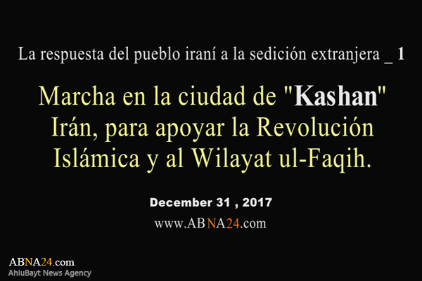 Vídeo / Marcha en la ciudad de "Kashan" Irán, para apoyar la Revolución Islámica y al Wilayat ul-Faqih