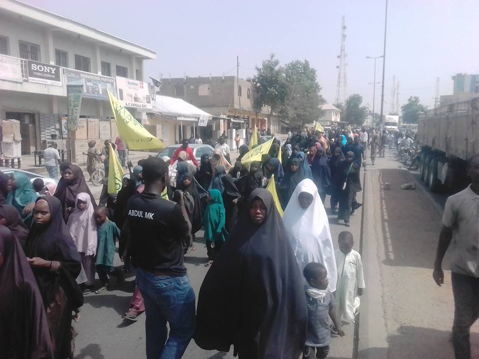 'Free Zakzaky' protest in Bauchi, Nigeria