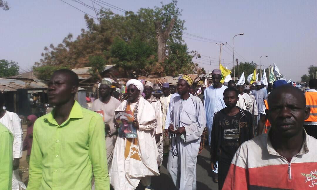 'Free Zakzaky' protest in Talata Mafara, Nigeria