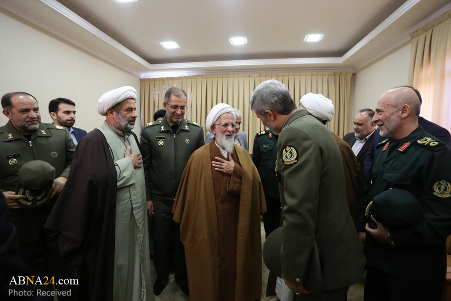 تصویری رپورٹ: قم میں ایرانی وزیر دفاع کی مراجع عظام سے ملاقات