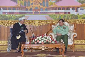 တပ္မေတာ္ကာကြယ္ေရးဦးစီးခ်ဳပ္ႏွင့္ PNO ျပည္သူ႔စစ္ေခါင္းေဆာင္တုိ႔ ေနျပည္ေတာ္၌ ေတြ႕ဆံု
