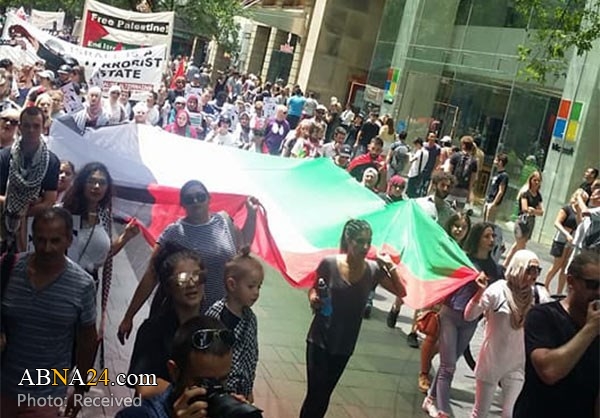Protest in support of a Palestinian teen in Israeli prison held  in Sidney