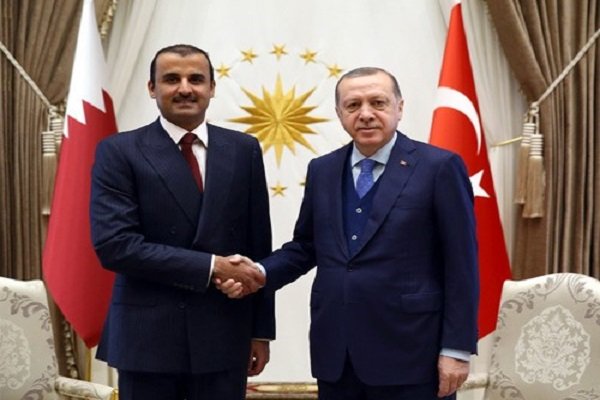 ترکی کے صدر رجب طیب اردوغان کی قطر کے بادشاہ شیخ تمیم بن حمد آل ثانی سے ملاقات