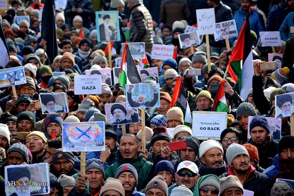 Fotos: Proteste der Schiiten in Kargil gegen Israel
