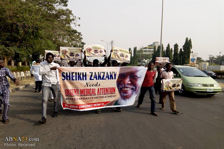 Fresh Peaceful Free Zakzaky Protest in Abuja on 16th of Jan