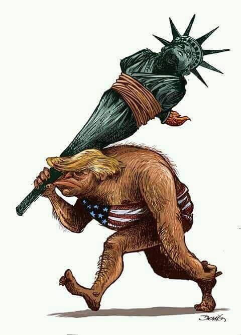 Trump Secuestra la Libertad a Punta de Garrote