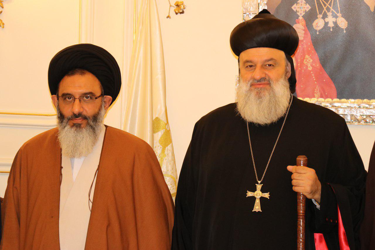 Rep. of Imam Khamenei in Syria visits Christian leader / Pics