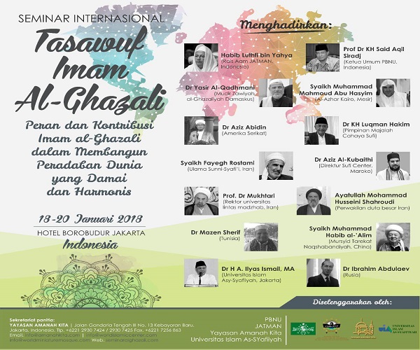 Indonesia Menjadi Tuan Rumah Seminar Internasional Tasawuf Imam Al Ghazali