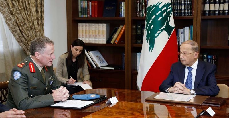 President Aoun: Israeli construction of wall contradicts with UNIFIL, army efforts to maintain stability