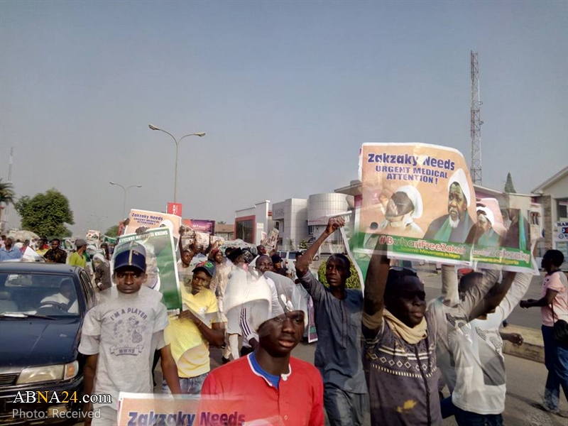 Students protest in capital of Nigeria demand freedom of Sheikh Zakzaky