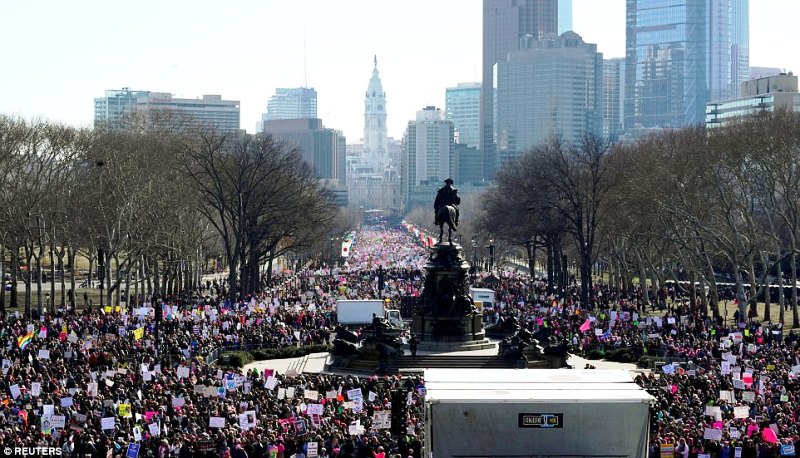 Thousands women protest across US against Trump