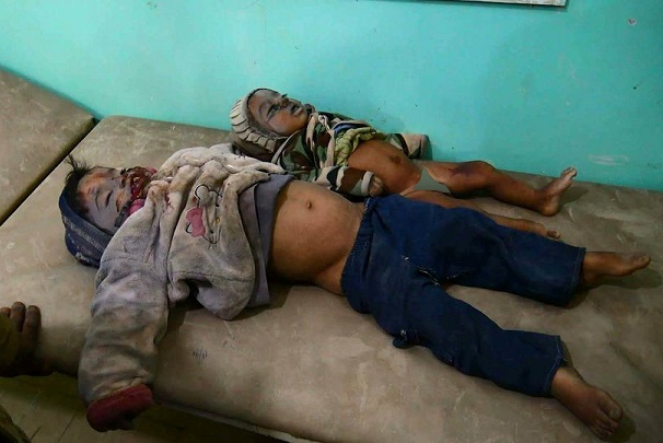 استشهاد وجرح 12 مواطنا جلهم أطفال بغارات للعدوان في صعدة