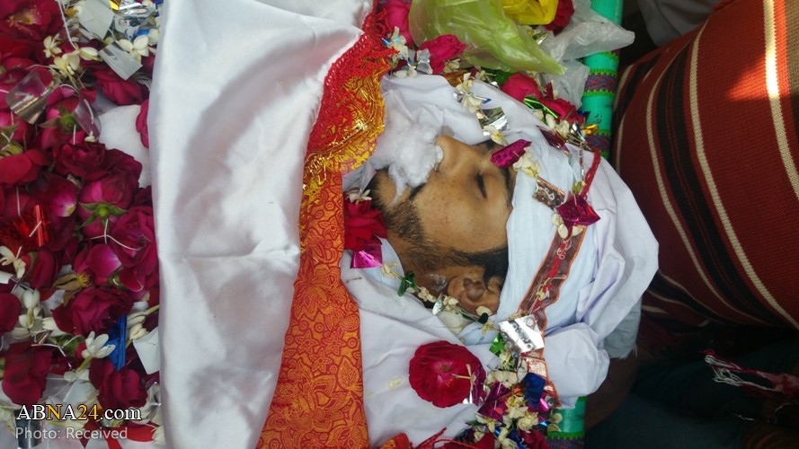 Funeral procession of Pakistani Shia martyr "Syed Hassan Ali"