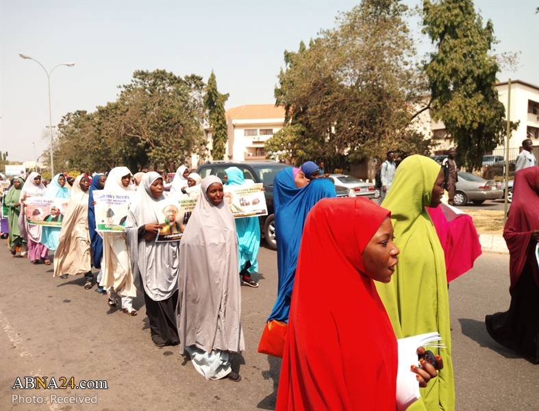 Free Sheikh Zakzaky protest by ladies in Abuja 