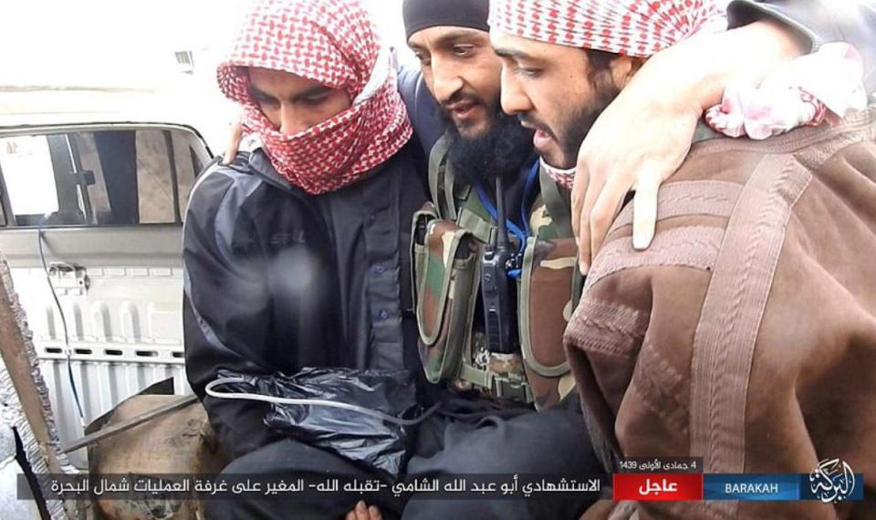 Crippled ISIS carried out a suicide attack at a military compound in eastern Syria
