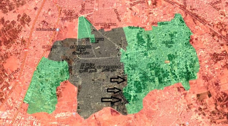 Daesh takfiris on verge of entering new town in southern Damascus