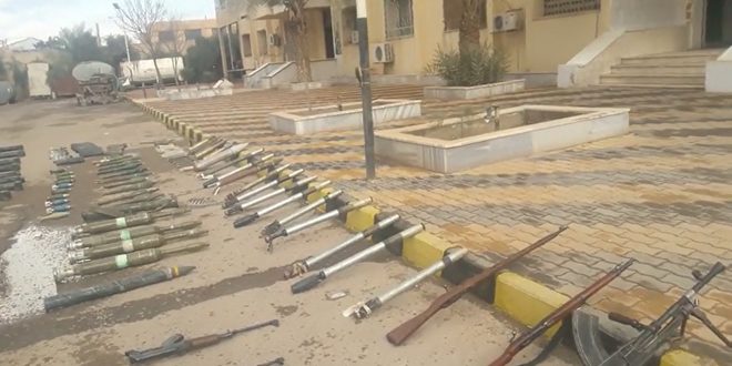 Israeli-made mines, poisonous materials and weapons seized in Syria's Deir Ezzor