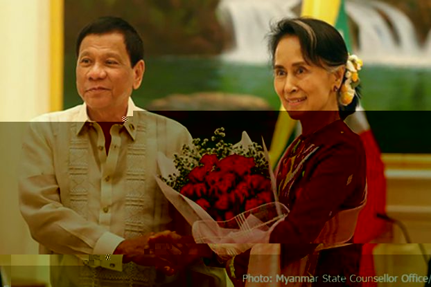 ႐ုိဟင္ဂ်ာအေရး ေဒၚေအာင္ဆန္းစုၾကည္ကုိ စာနာသနားမိေၾကာင္း ဖိလစ္ပုိင္သမၼတေျပာ