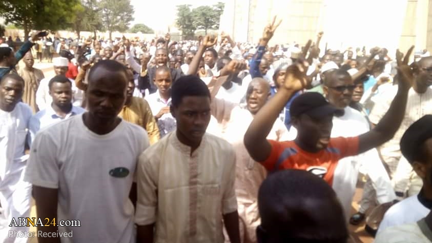 "Free Zakzaky" Protest at National Mosque Abuja 