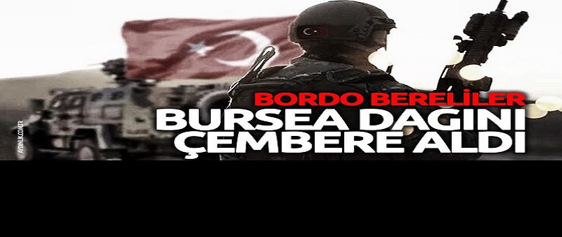Bordo Bereliler Burseya Dağı'nı çembere aldı