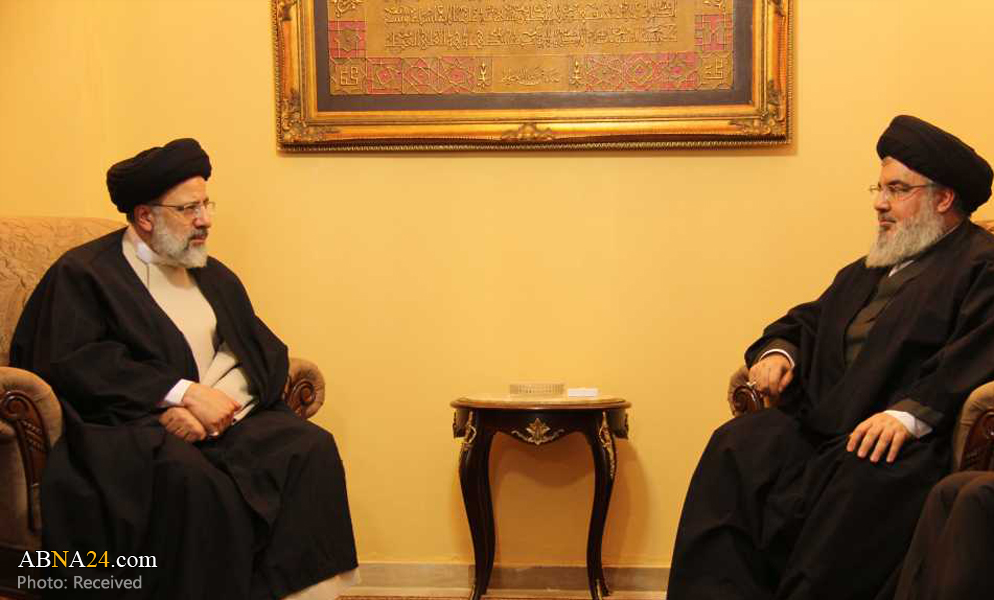 Sayyed Nasrallah receives custodian Imam Reza holy shrine "Sayyed Al Raeisi"