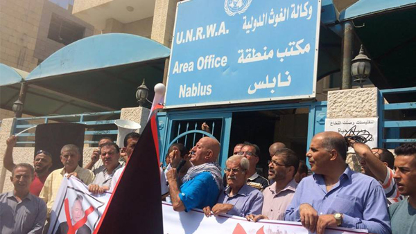 Palestinian protests escalated in Nablus against UNRWA cuts