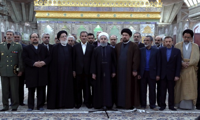 Pres. Rouhani, cabinet recite pledge to lofty ideals of late Imam Khomeini, martyrs / Pics