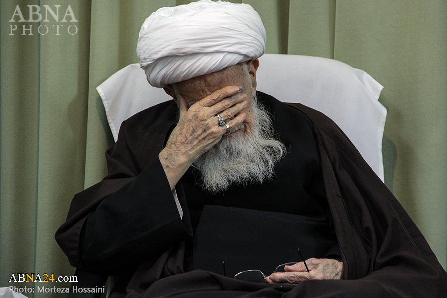 تقرير مصور/ مراسم عزاء بمناسبة شهادة السيدة فاطمة الزهراء (ع) بمكتب آية الله كلبايكاني