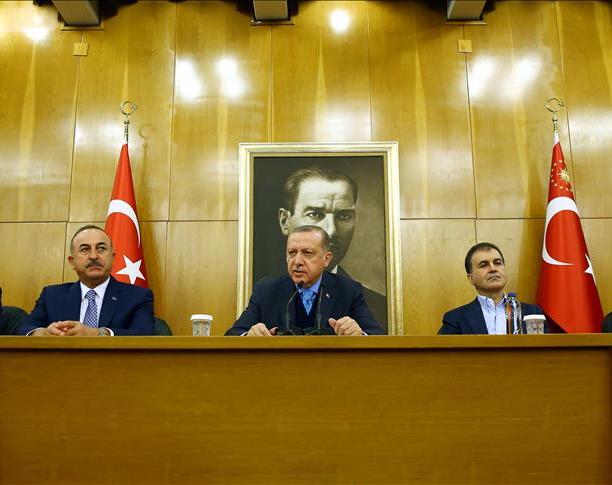 أردوغان: نعرف من زود ارهابيين أسلحة قصفوا الدبابة التركية في عفرين