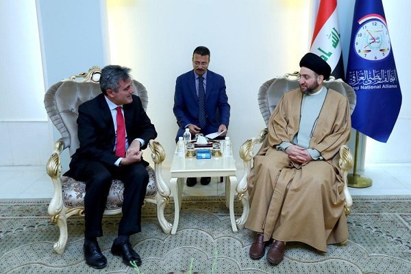دیداری سەید عەمار حەکیم لە گەڵ باڵوێزی ئیتالیا لە عێراق