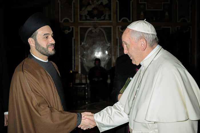 Iraqi Shia scholar meets with Pope Francis and calls for tolerance and moderation