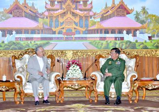 ျပည္တြင္းၿငိမ္းခ်မ္းေရးကိစၥ ကာကြယ္ေရးဦးစီးခ်ဳပ္ႏွင့္ တ႐ုတ္၊ ဂ်ပန္ကိုယ္စားလွယ္တို႔ ေဆြးေႏြး