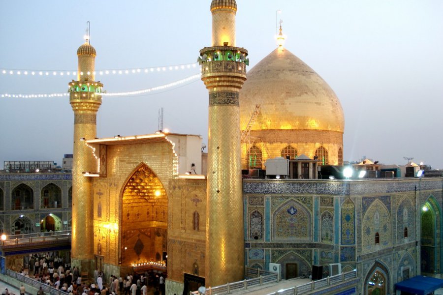 حرم امیرالمؤمنین(ع) کے گھڑیال والے مینار کی دلچسپ تفصیلات