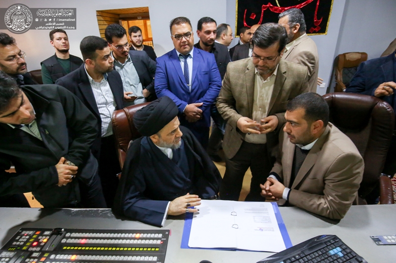 Head of Iraq's Shia endowment opens Imam Ali holy shrine’s satellite channel 