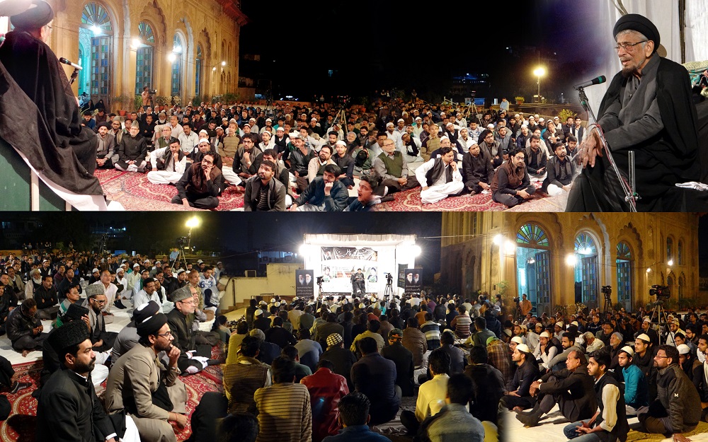 دفتر رہبری کی جانب سے امام باڑہ سبطین آباد میں دوروزہ مجالس کا انعقاد، بڑی تعداد میں شریک ہوئے عزادار