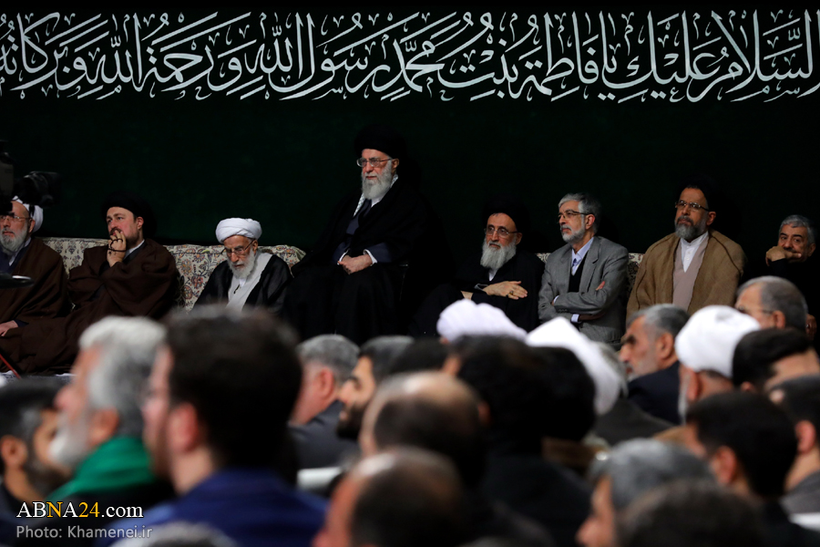 رہبر انقلاب اسلامی کی موجودگی میں حضرت فاطمہ (س) کی شہادت کی مناسبت سے تیسری مجلس عزا + تصاویر