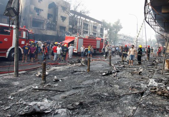 انفجار عبوة ناسفة بالقرب من سوق شعبية شمالي بغداد