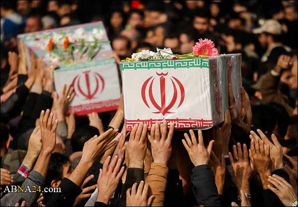 تشييع مهيب في طهران لشهداء الشرطة بأحداث الشغب + (فيديو)