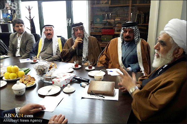 تقرير مصور/ أمين عام المجمع العالمي لأهل البيت (ع) يستقبل شيوخ عشائر بغداد والموصل