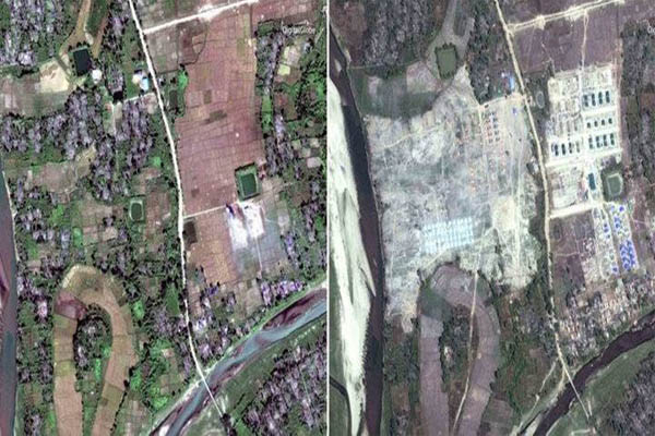 ミャンマー政府がイスラム教徒が居住する村を破壊