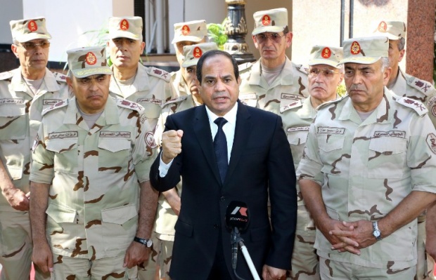 الرئيس المصري من قلب سيناء يتوعد بسحق الإرهابيين بقوة وعنف