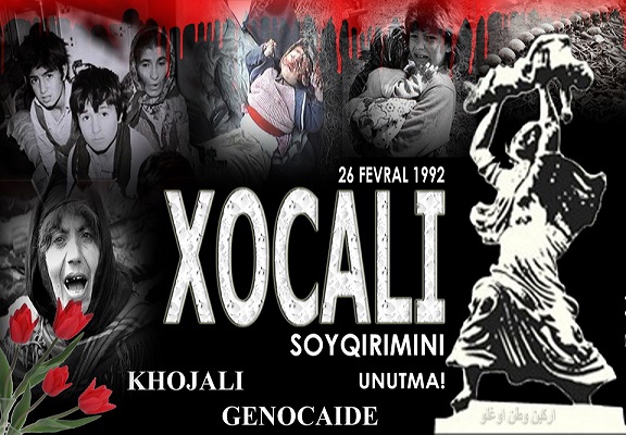 Хоҹалы Сојгырымынын 26 илдөнүмү әрәфәсиндә Шәһидләрин хатирәси јад едилир