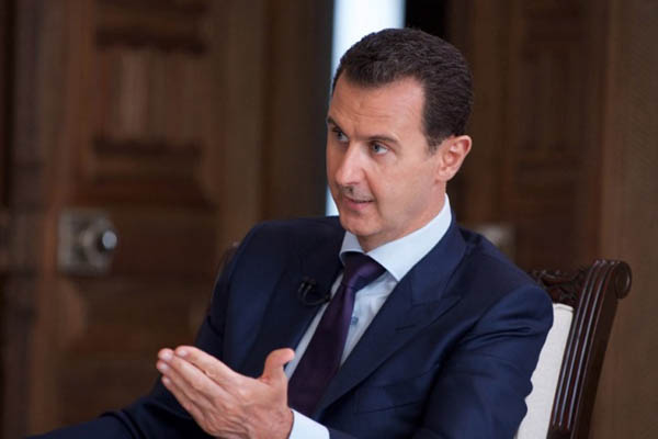シリア大統領、「アメリカ主導の有志連合は、シリアのＩＳを支援」