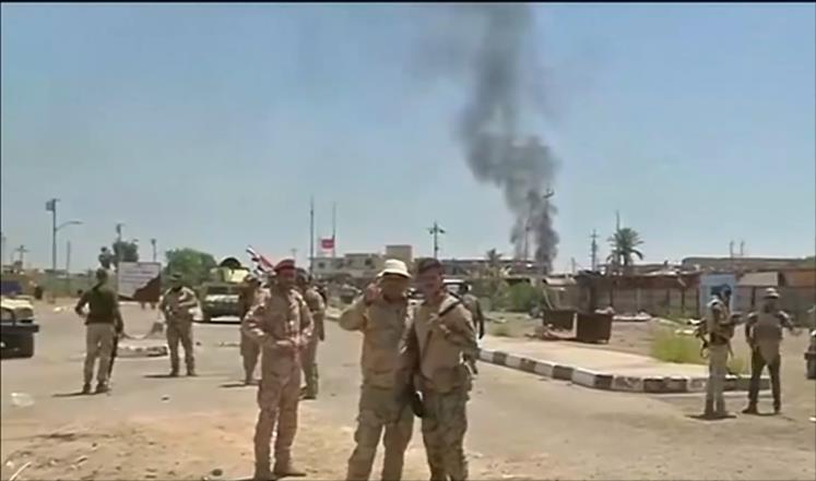 الحشد الشعبي يشتبك مع ارهابيين تسللوا الى منطقة قرب عامرية الفلوجة