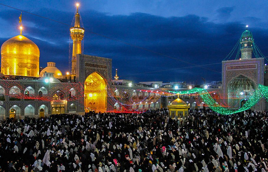 Commanders of Badr Corps visit Imam Reza Holy Shrine